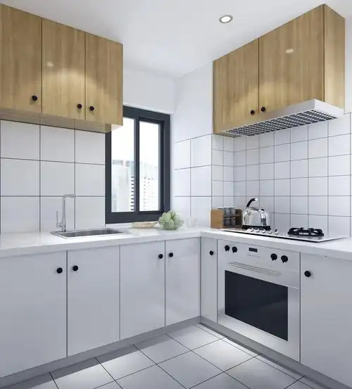 l型设计将灶台与水槽分离,且两者都能很好的晒到阳光,不易滋生细菌.